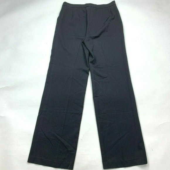 Max Mara Black Woolmark Blend Pants Pockets - Picture 2 of 10